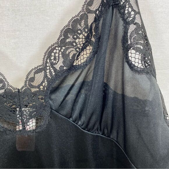 Vintage Body Lite Black Full Slip Size 34/12‎ - Picture 10 of 15